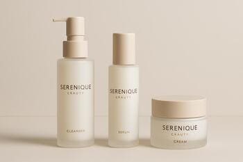 Serenique Beauty üçün parıltı verən pinco üz serumu flakonu