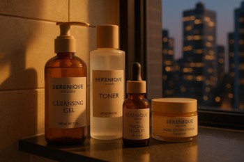 Bakı mənzili üçün Serenique Beauty kolleksiyası ilə axşam vanna rəfi