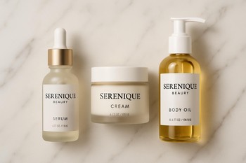 Serenique Beauty pinco serum və pin co krem ilə layering ritualının düzülüşü