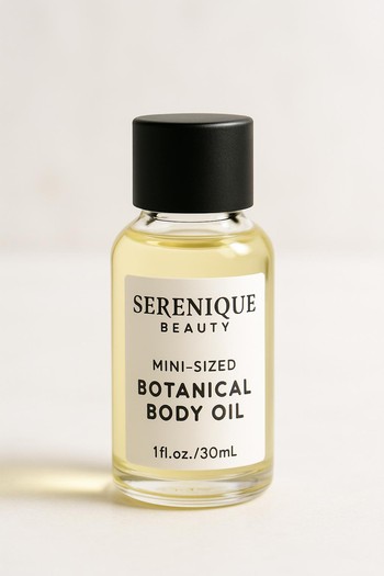 Serenique Beauty botanika bədən xətti üçün favorit yağ şüşəsi
