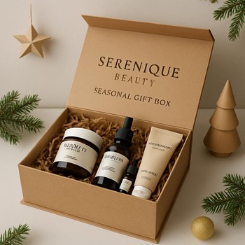 Serenique Beauty sezon üçün hədiyyə qutusu və xüsusi qablaşdırma dizaynı