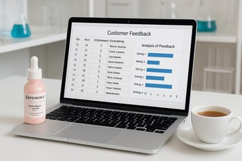 Serenique Beauty komandasının pinco və pin co geri əlaqələrini kompüterdə analiz etməsi