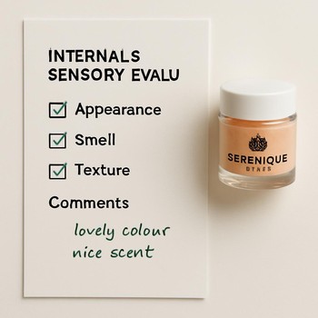 Serenique Beauty daxili test qrupu üçün müzakirə paneli və qeydlər